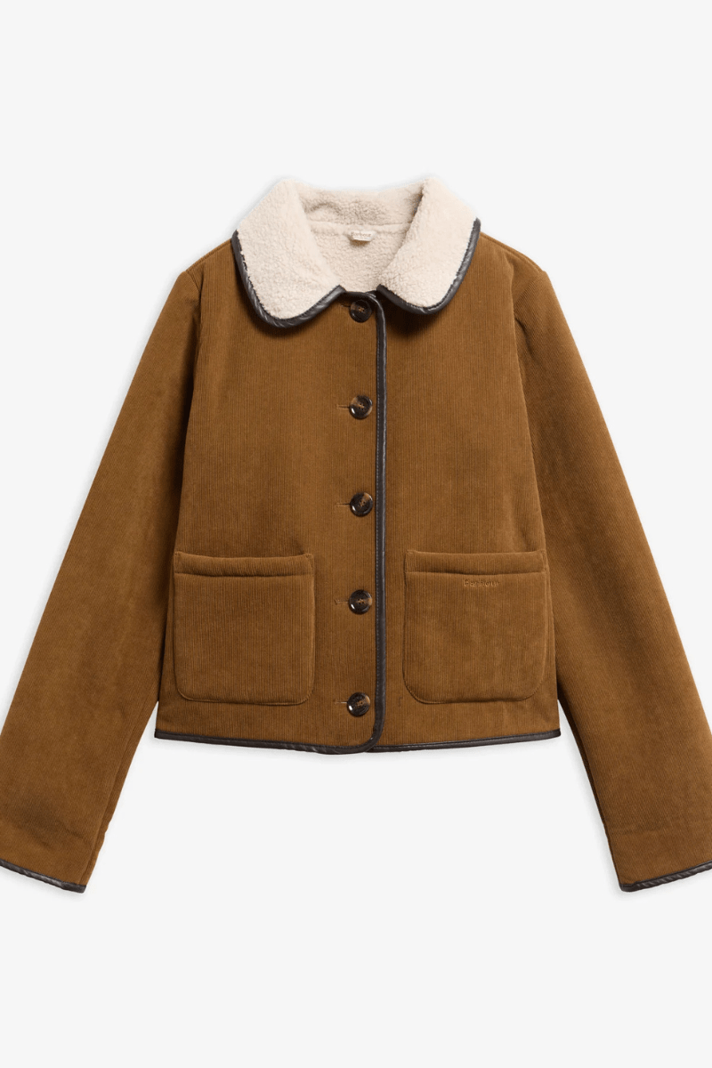 Outerwear - Barbour - Penny Fleece Cord Jacket - Archery Close