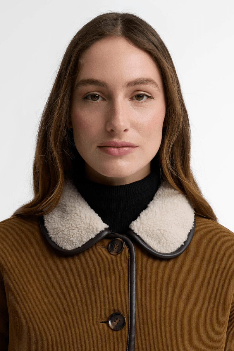 Outerwear - Barbour - Penny Fleece Cord Jacket - Archery Close