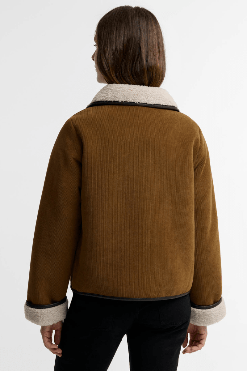 Outerwear - Barbour - Penny Fleece Cord Jacket - Archery Close