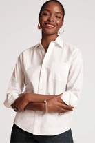 Shirts & Tops - Frances Valentine - Perfect Button Down in White - Archery Close