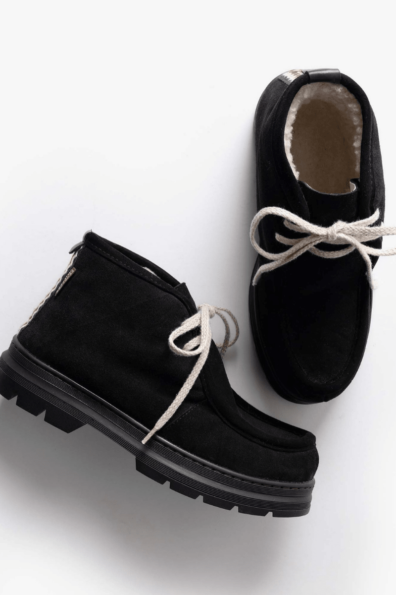 Shoes - Penelope Chilvers - Phenomenal Suede Shearling-lined Boot - Archery Close