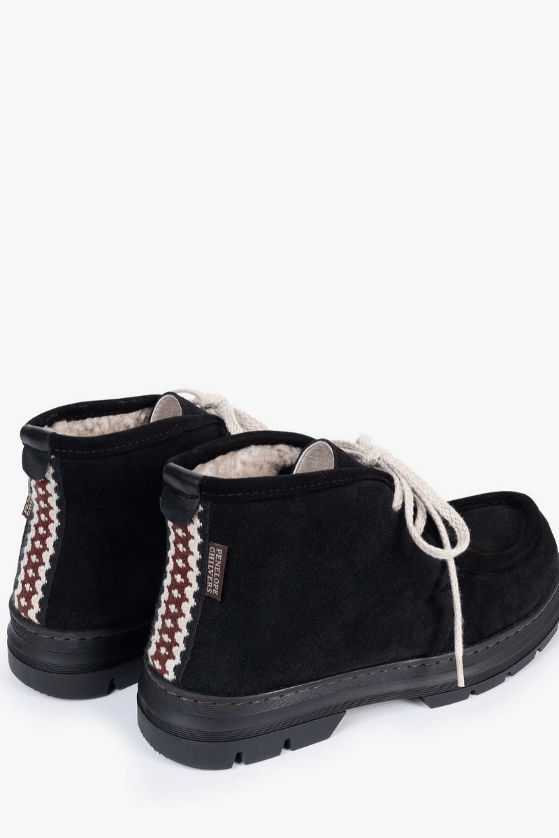 Shoes - Penelope Chilvers - Phenomenal Suede Shearling-lined Boot - Archery Close