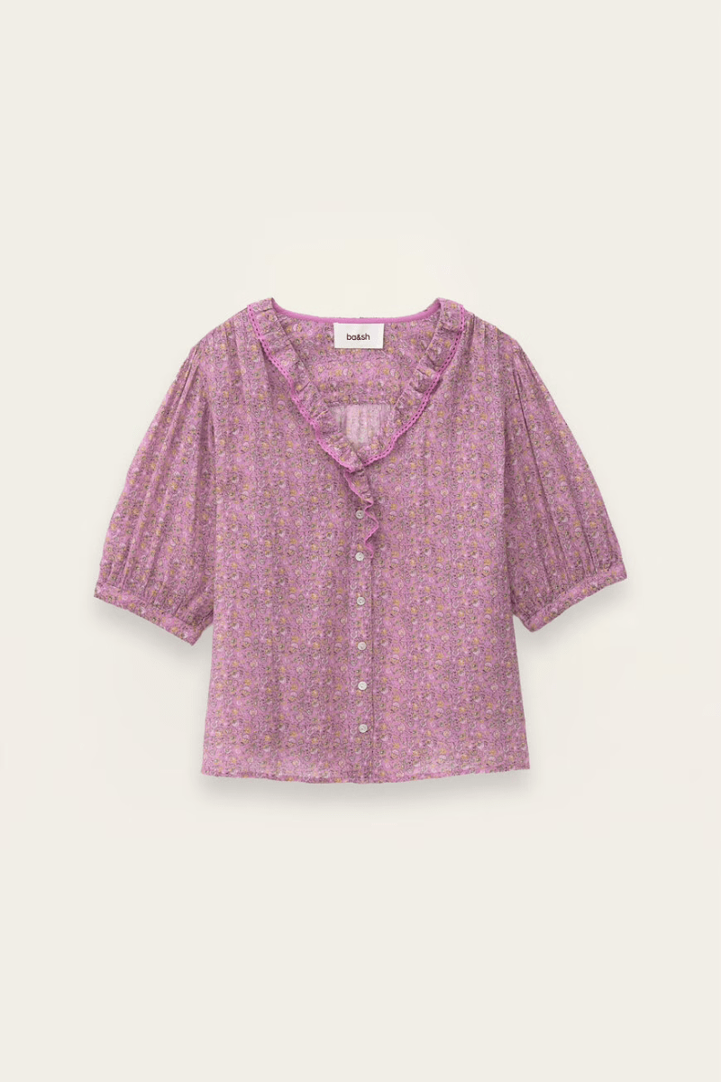 Shirts & Tops - ba&sh - Physalys Shirt in Rose - Archery Close