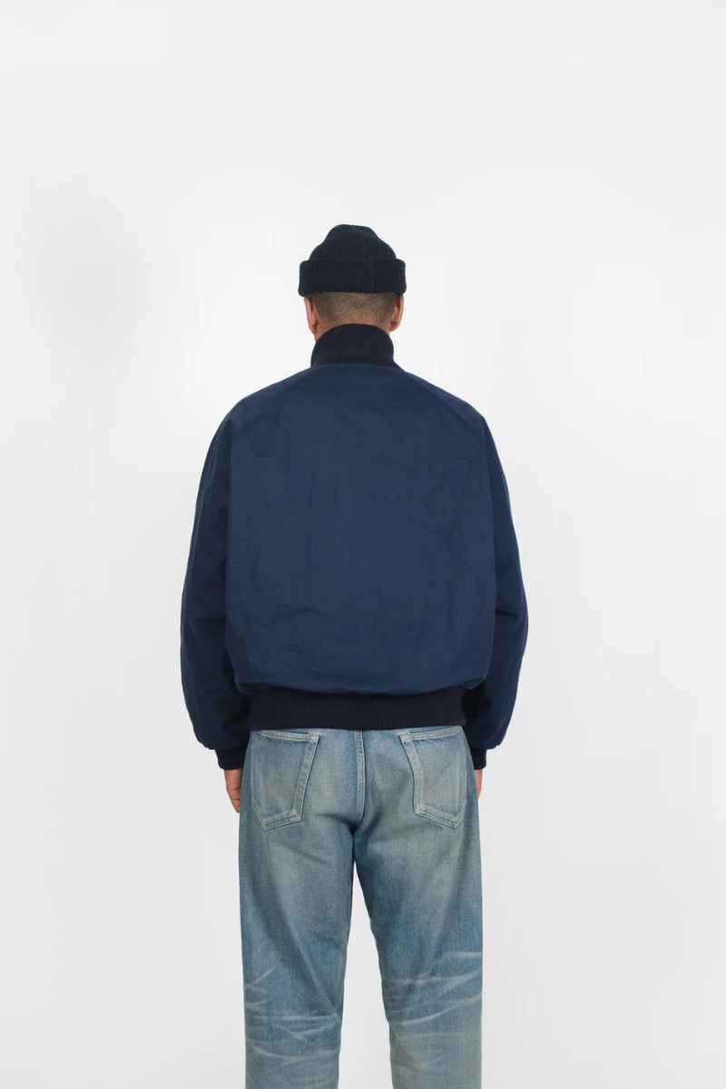 Outerwear - Dehen 1920 - Pilot Jacket - Dry Wax Cotton, Regal Blue - Archery Close