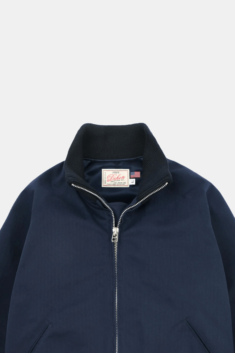 Outerwear - Dehen 1920 - Pilot Jacket - Dry Wax Cotton, Regal Blue - Archery Close