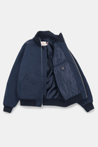 Outerwear - Dehen 1920 - Pilot Jacket - Dry Wax Cotton, Regal Blue - Archery Close