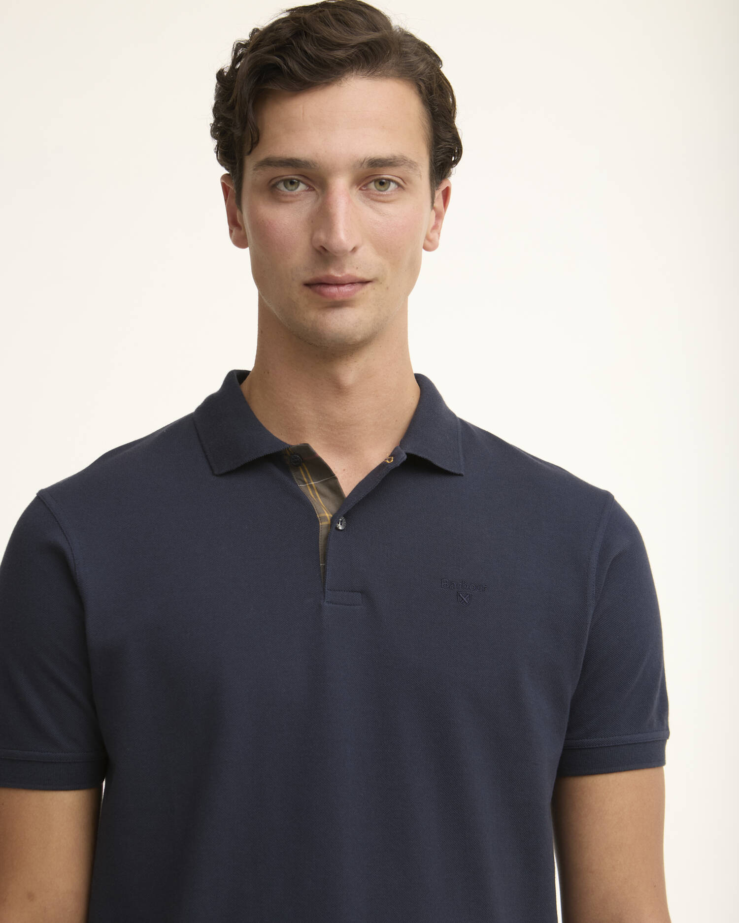 Shirts & Tops - Barbour - Pima Cotton Tailored Fit Polo in New Navy - Archery Close