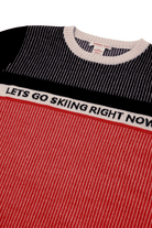 Sweater - Amundsen - Pinstripe Ski Crew Sweater - Archery Close