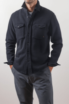 Shirts & Tops - Relwen - Pique Fleece Workshirt in Black - Archery Close
