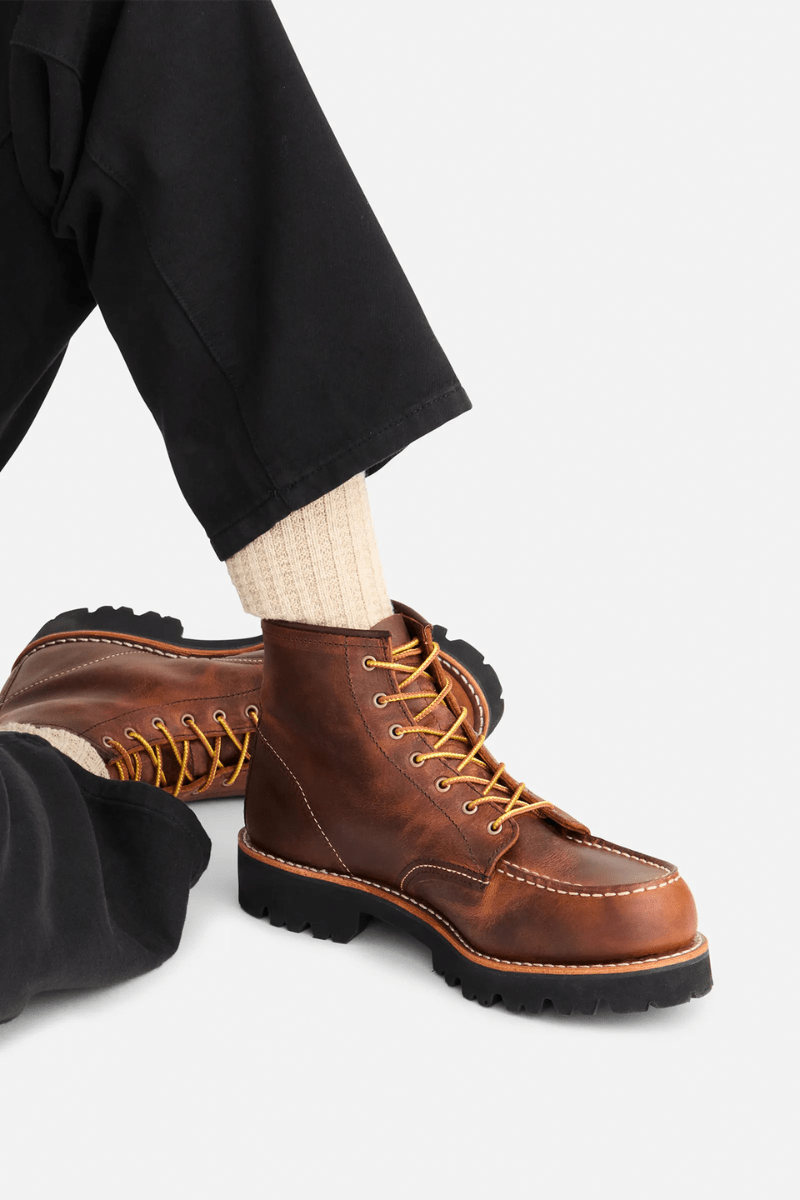 Boots - Red Wing Shoes - Porter Moc in Copper Rough & Tough - Archery Close
