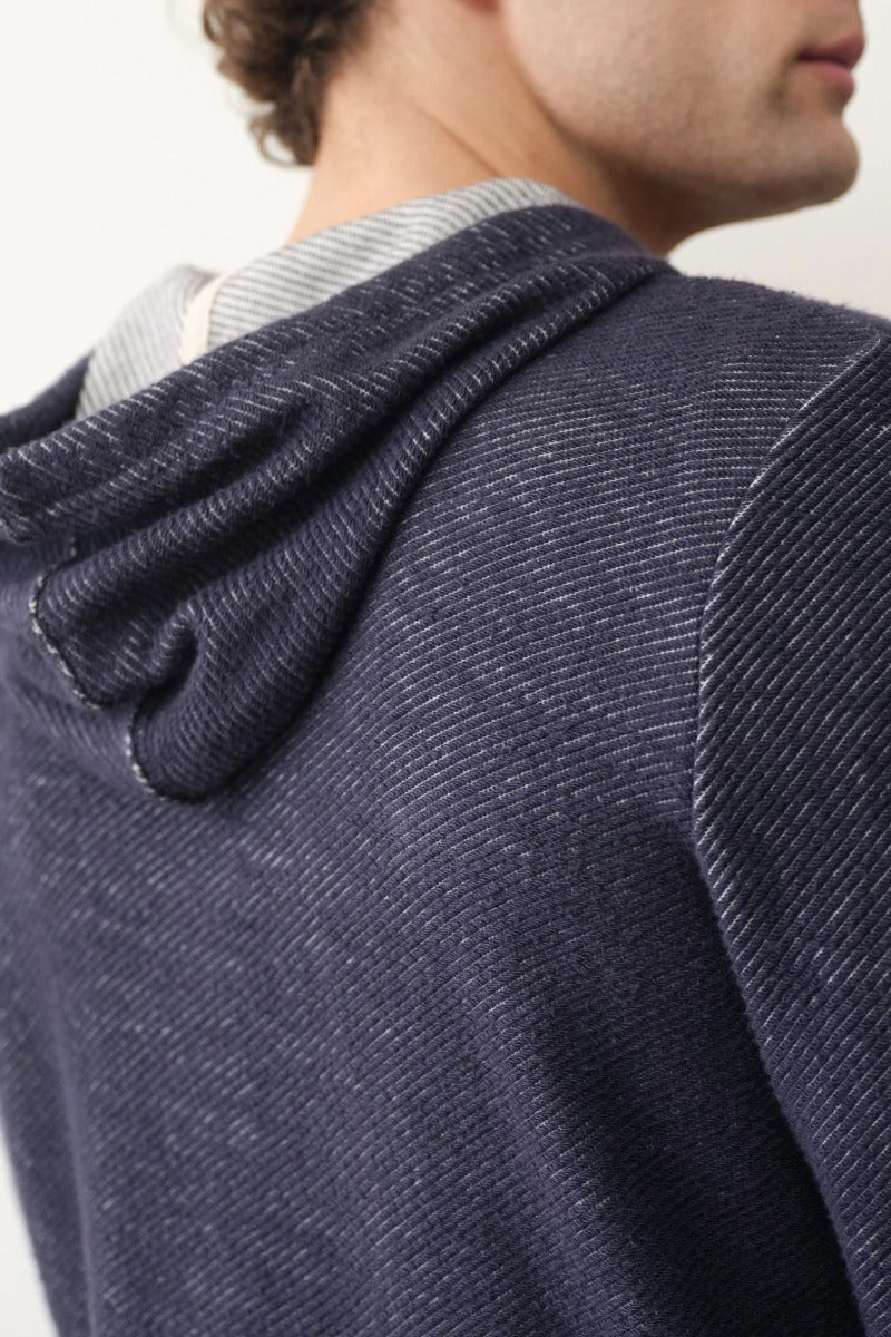 Marine Layer Portola Beach Hoodie - Navy/White