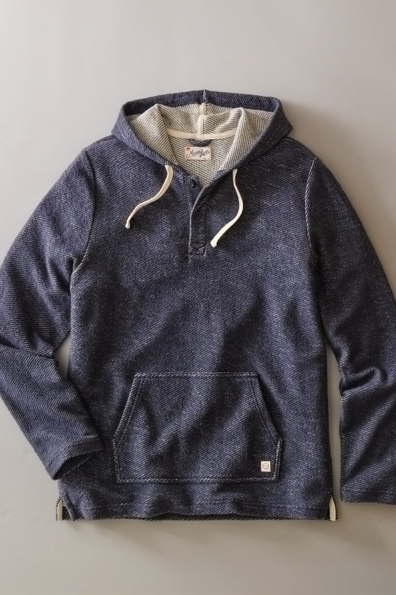Marine Layer Portola Beach Hoodie - Navy/White