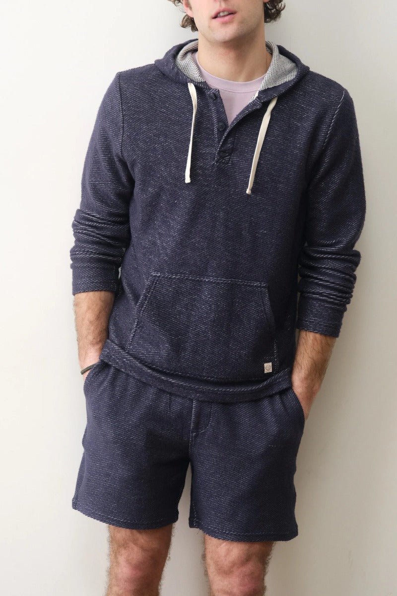 Marine Layer Portola Beach Hoodie - Navy/White