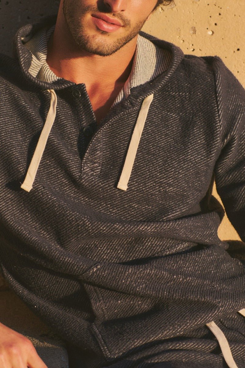 Marine Layer Portola Beach Hoodie - Navy/White