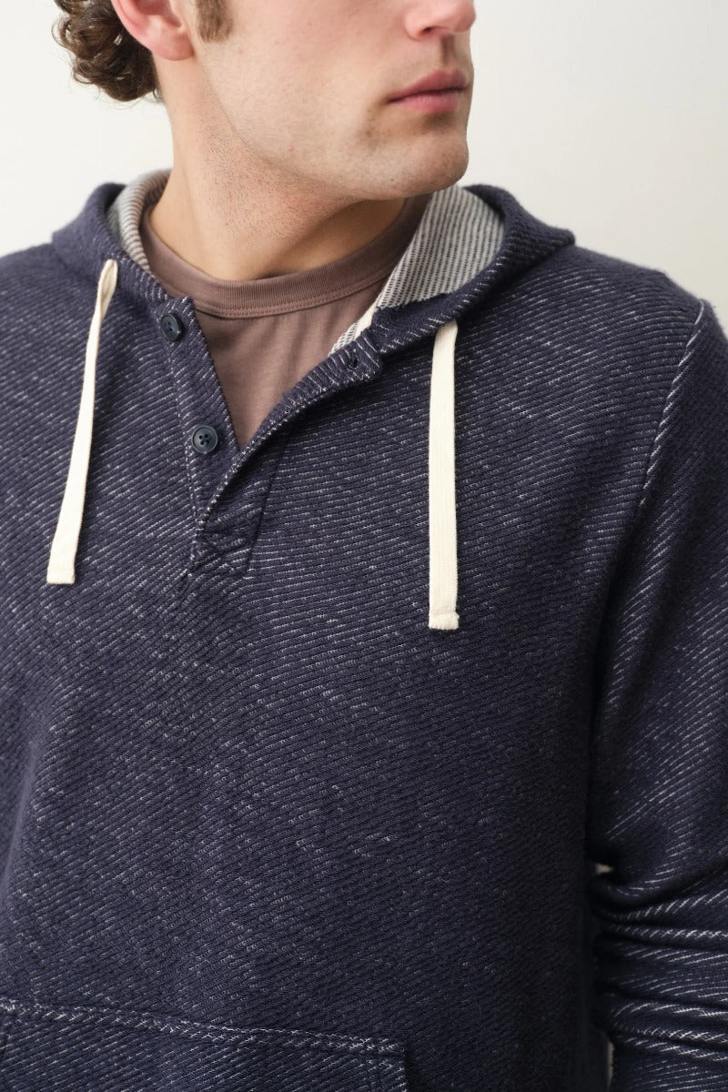Marine Layer Portola Beach Hoodie - Navy/White