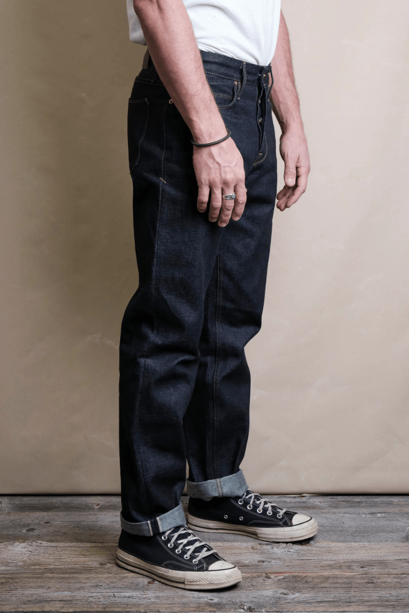 Jeans - Freenote Cloth - Portola Classic Taper 14.50 Ounce Kaihara Denim - Archery Close