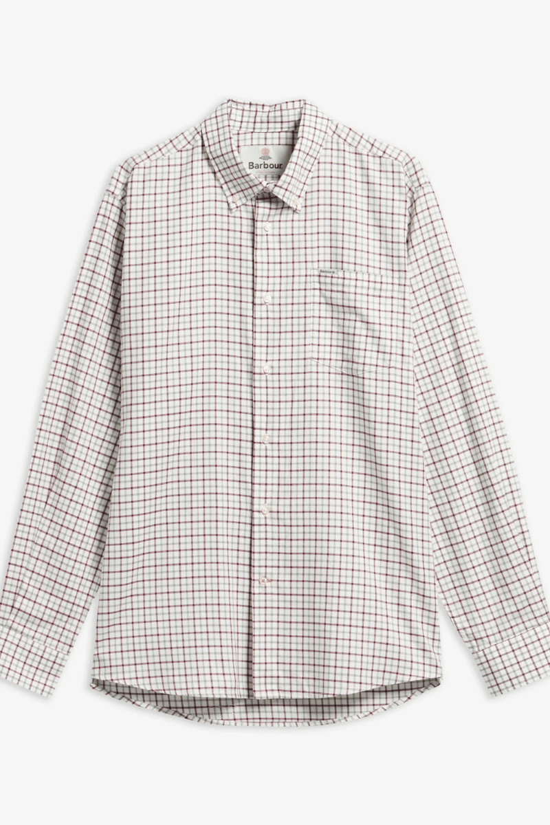 Shirts & Tops - Barbour - Preston Regular Long-Sleeved Shirt - Archery Close