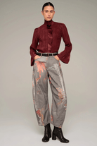 Jeans - Cotelac - Printed barrel-leg jeans - Archery Close