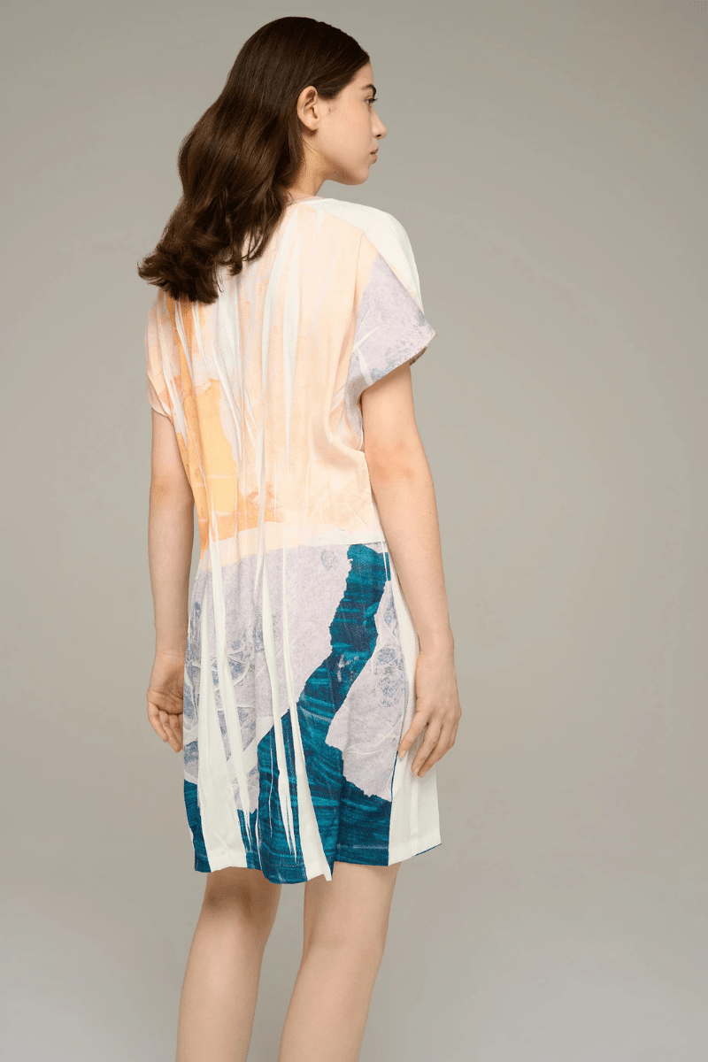 Dresses - Cotelac - Printed fitted mini dress - Archery Close