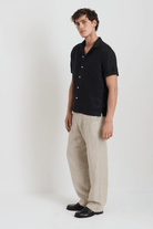 Pants - Alex Mill - Pull on Field Pant in Flax Linen - Archery Close