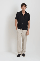 Pants - Alex Mill - Pull on Field Pant in Flax Linen - Archery Close