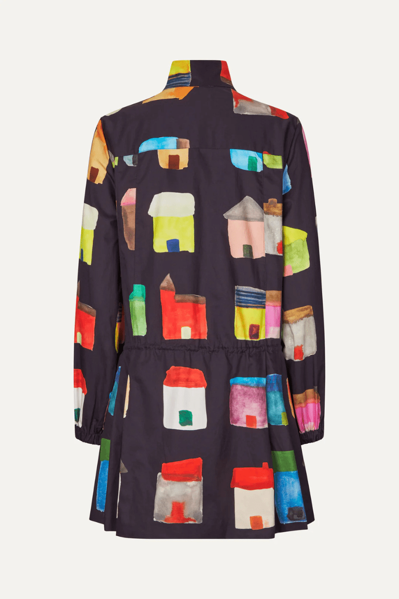 Dresses - Stine Goya - Pullover Parka Dress in Refugios - Archery Close