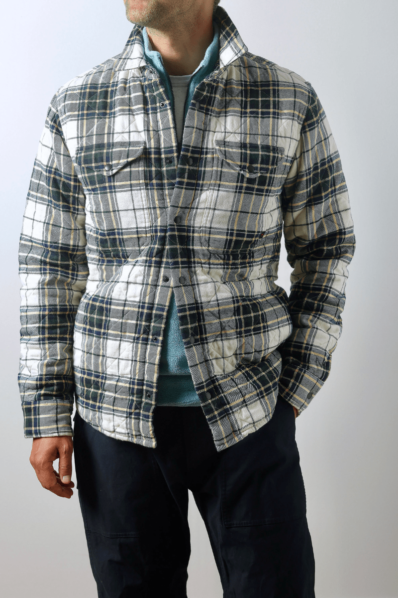 Outerwear - Relwen - Quilted Flannel Shirtjacket - Archery Close