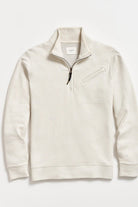 Billy Reid Quilted Half Zip - Tinted White
