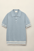 Shirts & Tops - CHE Studios - Quinn Polo in Powder Blue - Archery Close