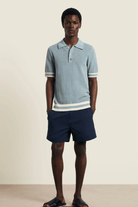 Shirts & Tops - CHE Studios - Quinn Polo in Powder Blue - Archery Close