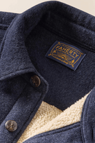 Shirts & Tops - Faherty Brand - Range Fleece Lined CPO in Navy Shadow Twill - Archery Close
