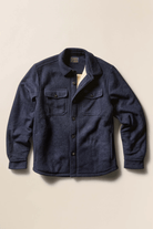 Shirts & Tops - Faherty Brand - Range Fleece Lined CPO in Navy Shadow Twill - Archery Close