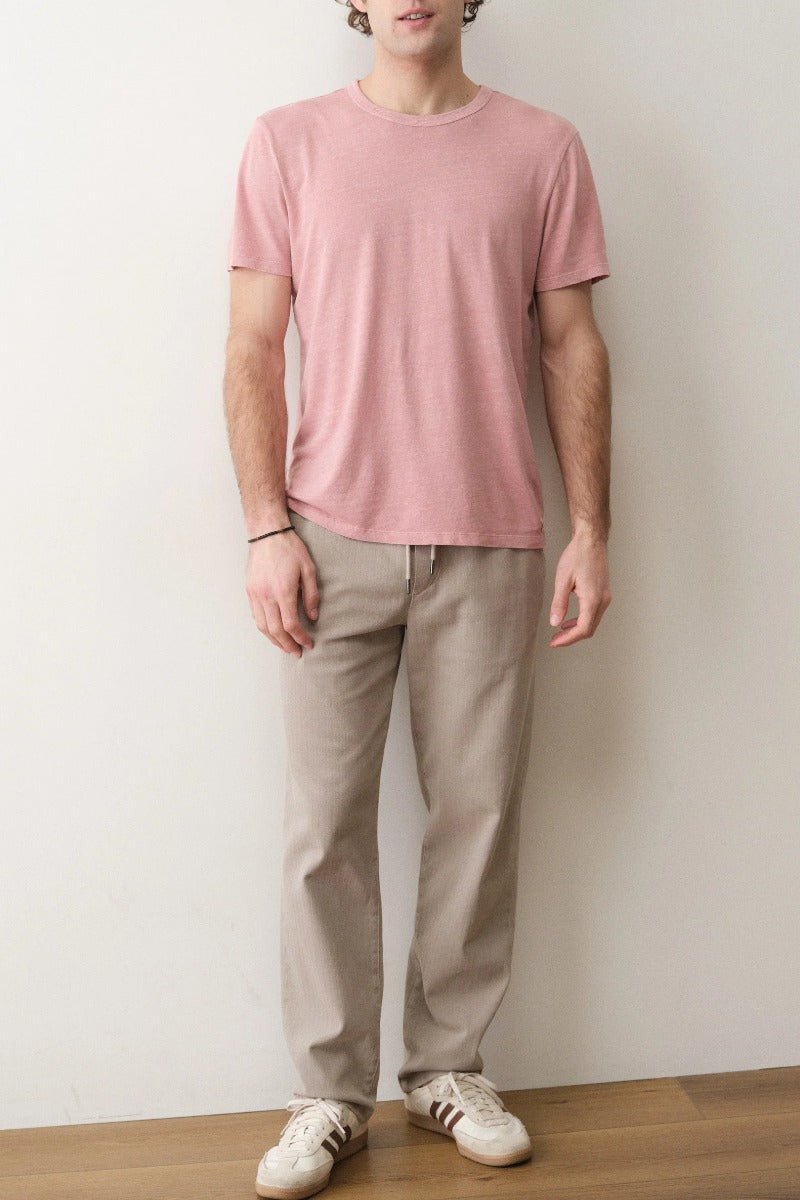 Marine Layer Relaxed Hemp Cotton Tee - Rosette