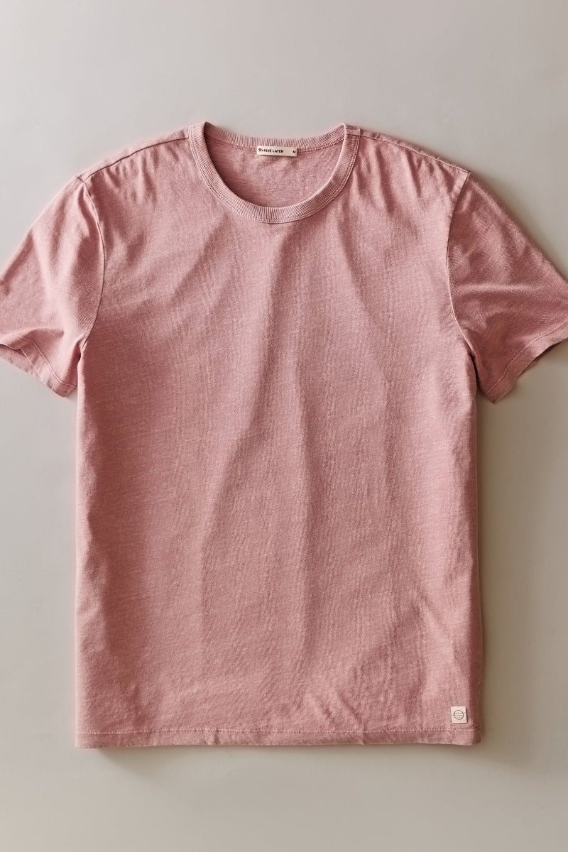 Marine Layer Relaxed Hemp Cotton Tee - Rosette