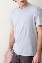 Marine Layer Relaxed Hemp Cotton Tee - Soft chambray