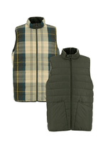 Vests - Barbour - Reversible Tartan Puffer Gilet - Archery Close