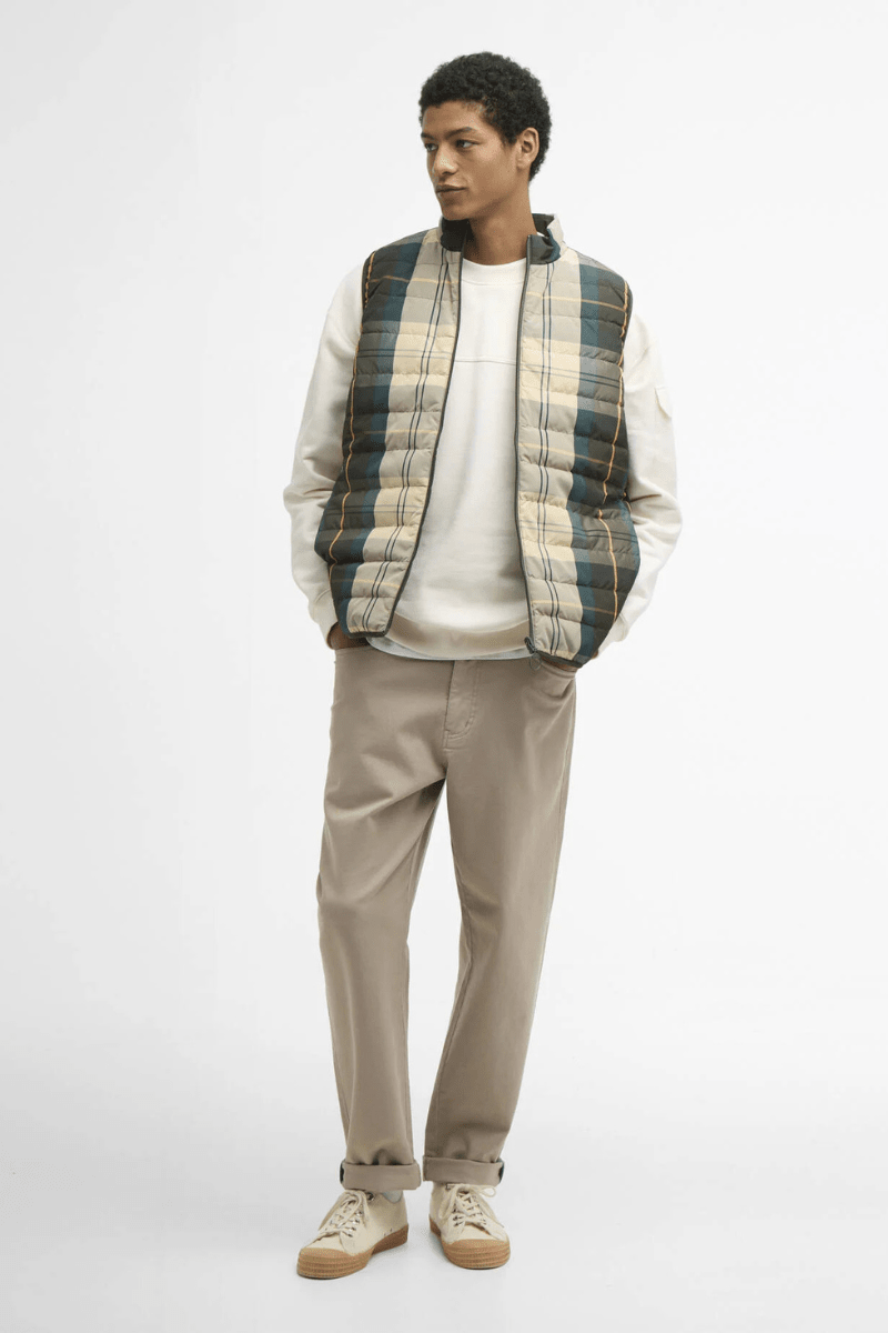 Vests - Barbour - Reversible Tartan Puffer Gilet - Archery Close