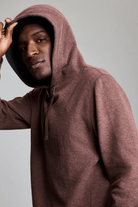 Sweatshirts - Billy Reid - Rib Hoodie Pullover in Cinnamon - Archery Close