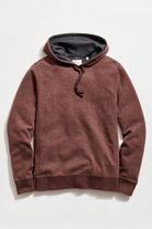 Sweatshirts - Billy Reid - Rib Hoodie Pullover in Cinnamon - Archery Close