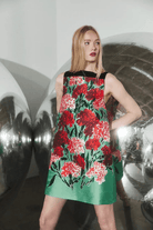 Dresses - Hunter Bell - Roarke Dress in Evergreen Conservatory - Archery Close