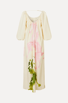 Dresses - Stine Goya - Romantic Voluminous Sleeve Dress - Horses - Archery Close