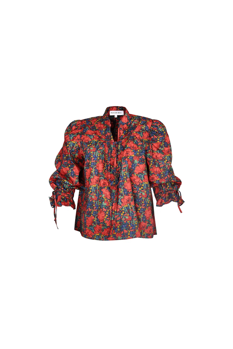 Shirts & Tops - Hunter Bell - Rory Top in Clementina Daisy - Archery Close