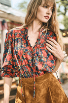 Shirts & Tops - Hunter Bell - Rory Top in Clementina Daisy - Archery Close