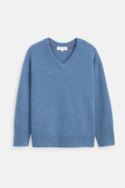 Sweater - Alex Mill - Rowan V - Neck Sweater in Cashmere - Archery Close