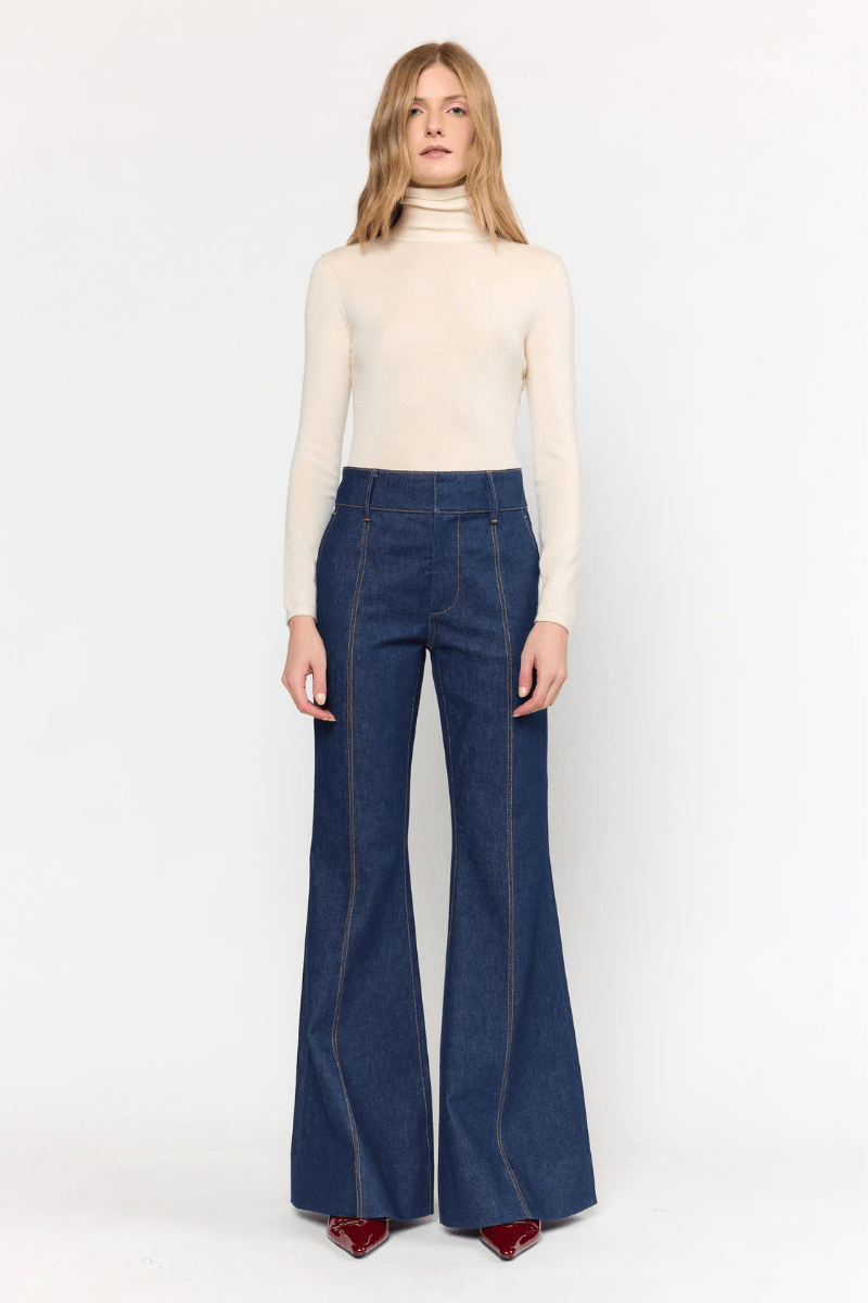 Jeans - Christy Lynn - Rowen Pant in Dark Indigo - Archery Close