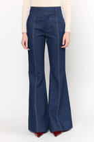 Jeans - Christy Lynn - Rowen Pant in Dark Indigo - Archery Close