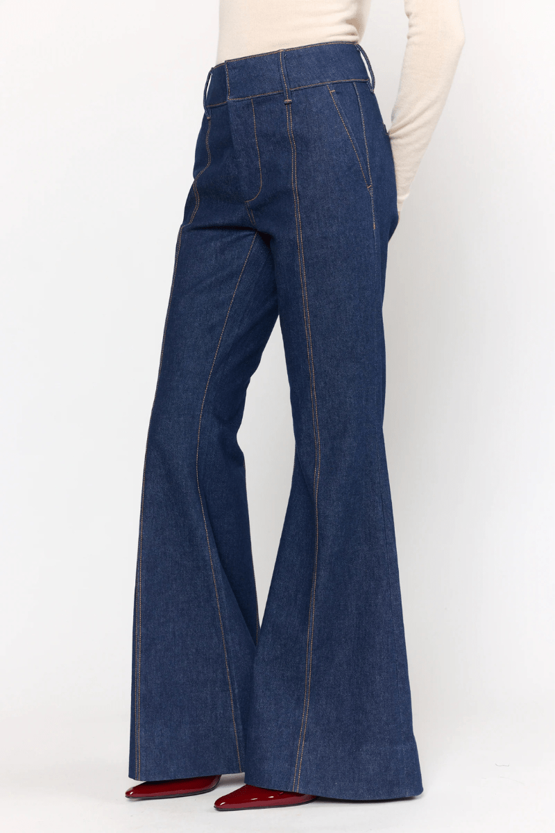 Jeans - Christy Lynn - Rowen Pant in Dark Indigo - Archery Close
