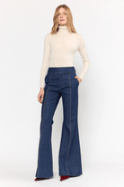Jeans - Christy Lynn - Rowen Pant in Dark Indigo - Archery Close
