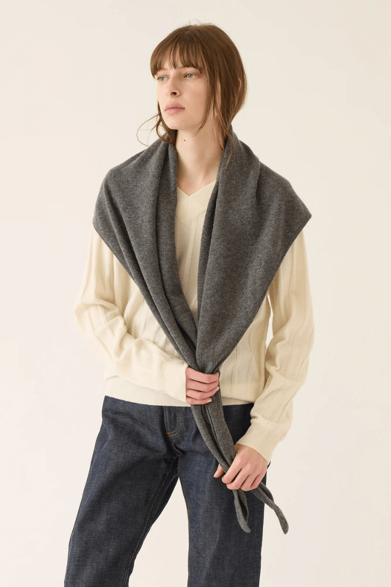 Scarf - DemyLee - Ruri Large Cashmere Bandana - Archery Close