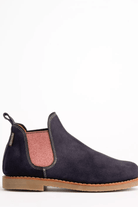 Shoes - Penelope Chilvers - Safari Suede Boot in Navy/Cinnamon - Archery Close